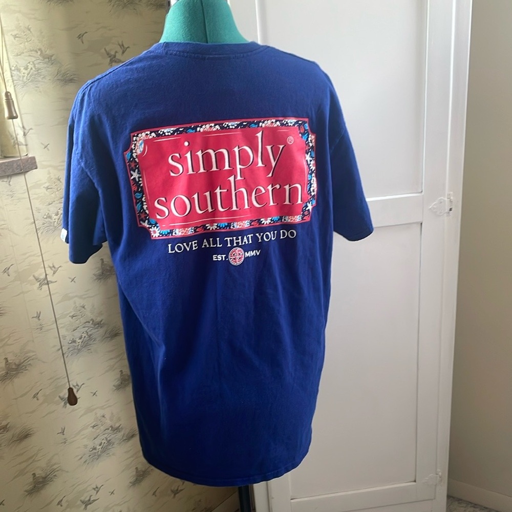 Simply Southern Red and Blue Graphic Tee - Picture 4 of 10